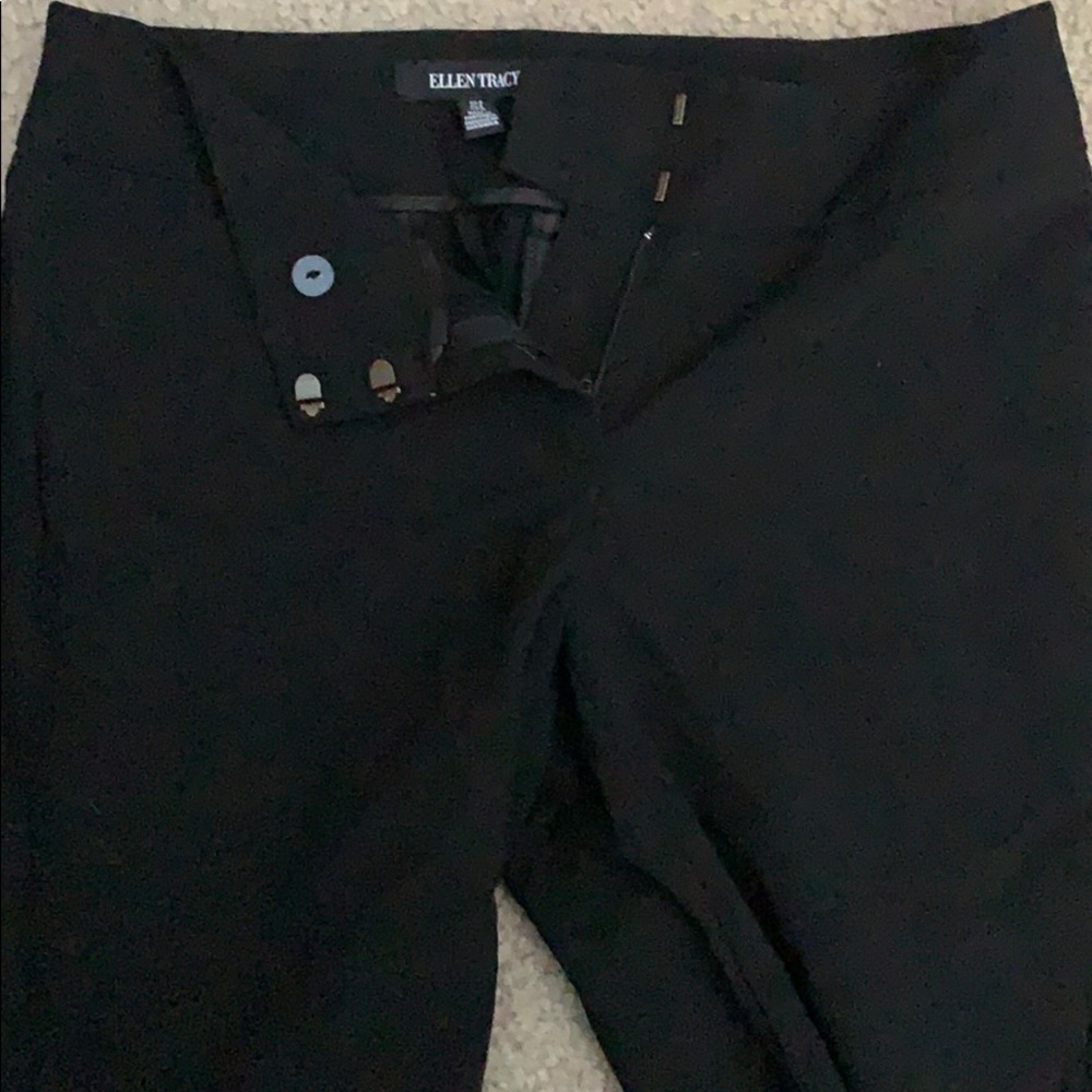 Plain, black work pants